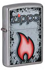 499 ZIPPO ZIPPO Flame Designпокрытием Street Chrome 499 ZIPPO ZIPPO Flame Designпокрытием Street Chrome