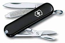 Мультиинструмент Victorinox Нож перочинныйClassic 0.6223.3 58мм 7 функций черный
