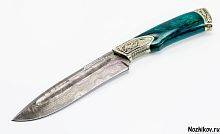 Охотничий нож  Авторский Нож из Дамаска №22