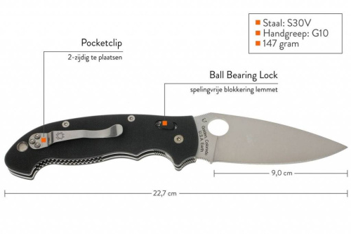 Складной нож Spyderco Manix 2 XL - 95GP2 фото 19